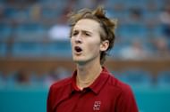 Korda in action at the Miami Open - Day 5 - Source: Getty